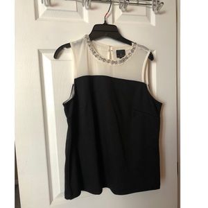 Dressy mesh tank top